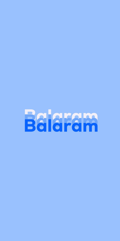 Free photo of Name DP: Balaram