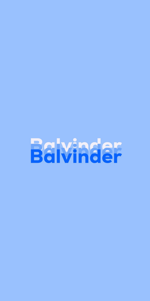 Free photo of Name DP: Balvinder