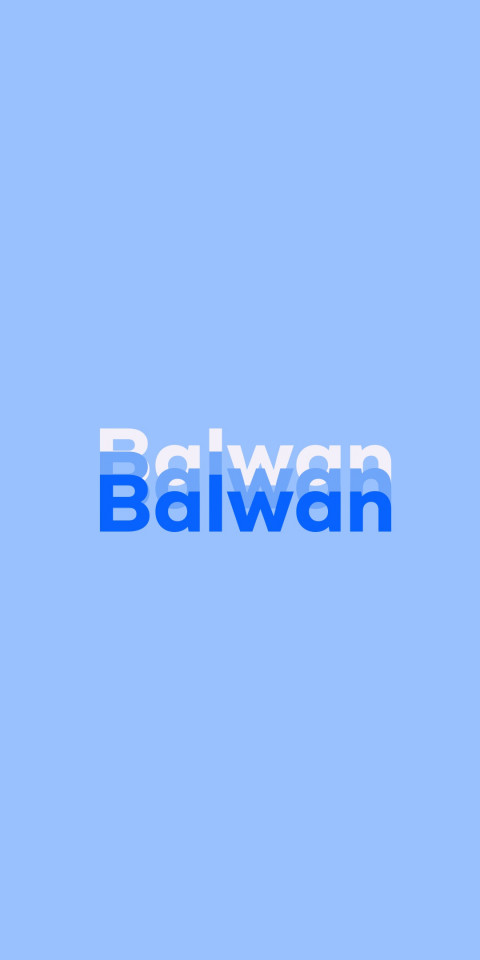 Free photo of Name DP: Balwan