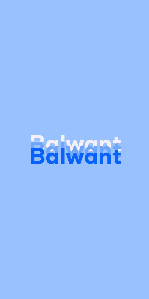 Free photo of Name DP: Balwant