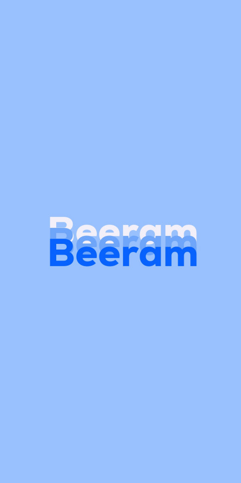 Free photo of Name DP: Beeram