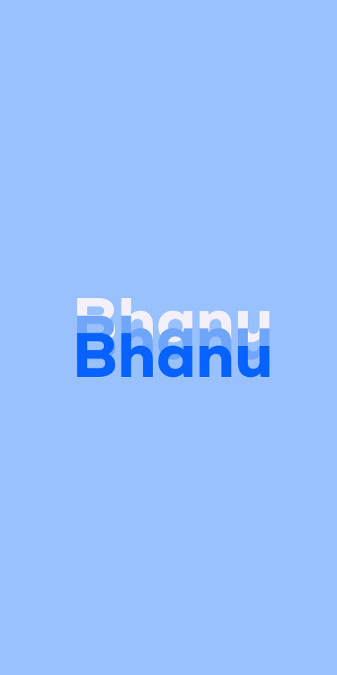 Free photo of Name DP: Bhanu
