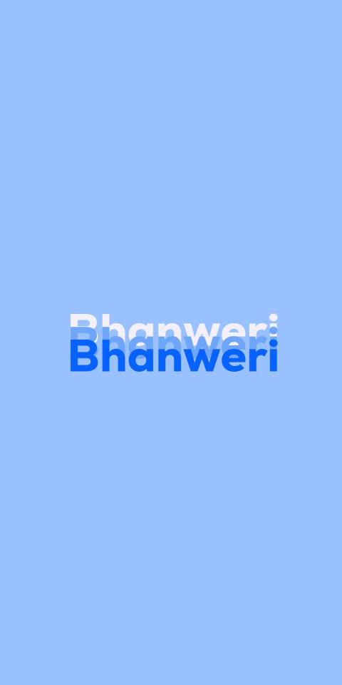 Free photo of Name DP: Bhanweri