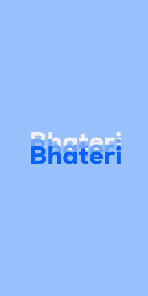 Free photo of Name DP: Bhateri