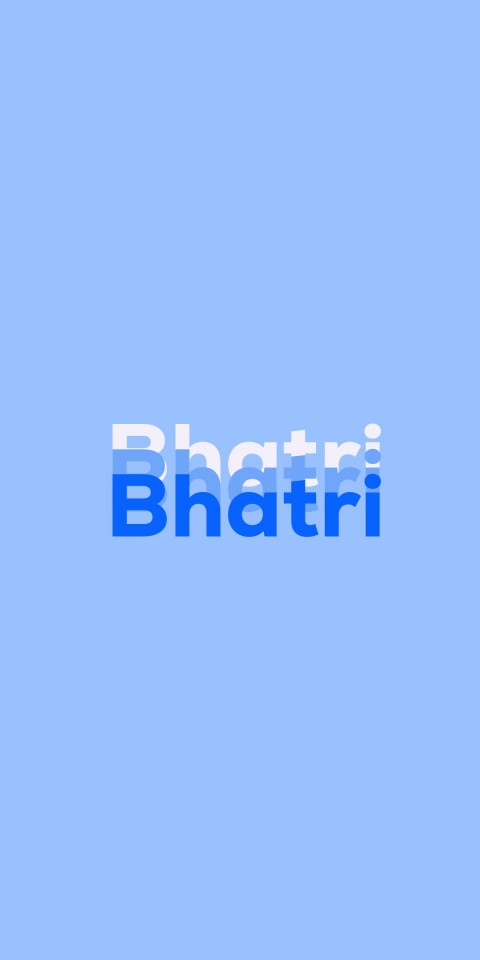 Free photo of Name DP: Bhatri