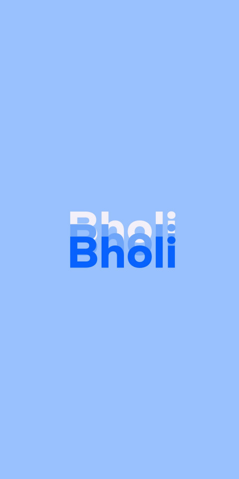 Free photo of Name DP: Bholi