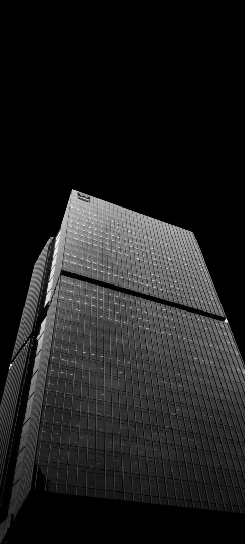 Free photo of Black and White Amoled Wallpaper with Black, White & Architecture