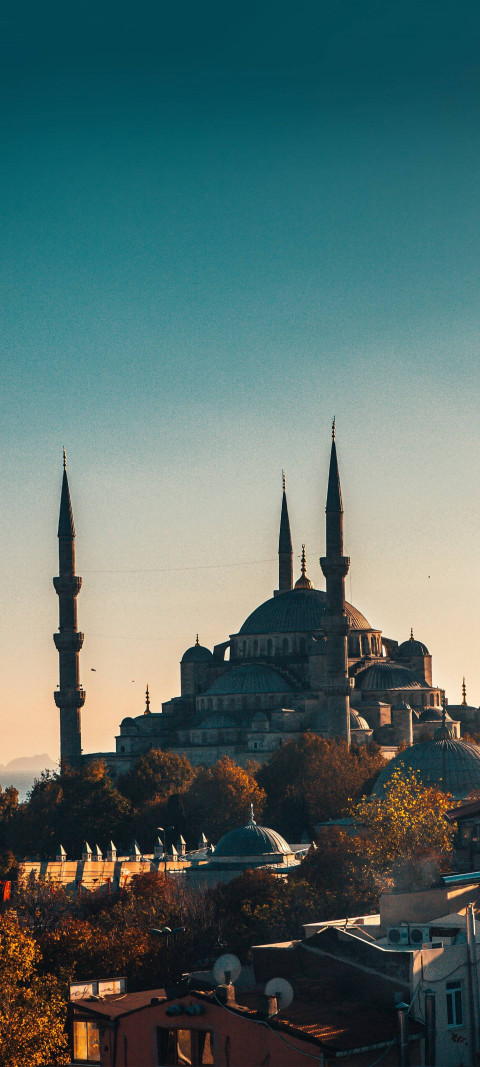 Free photo of Blue Mosque Wallpaper
