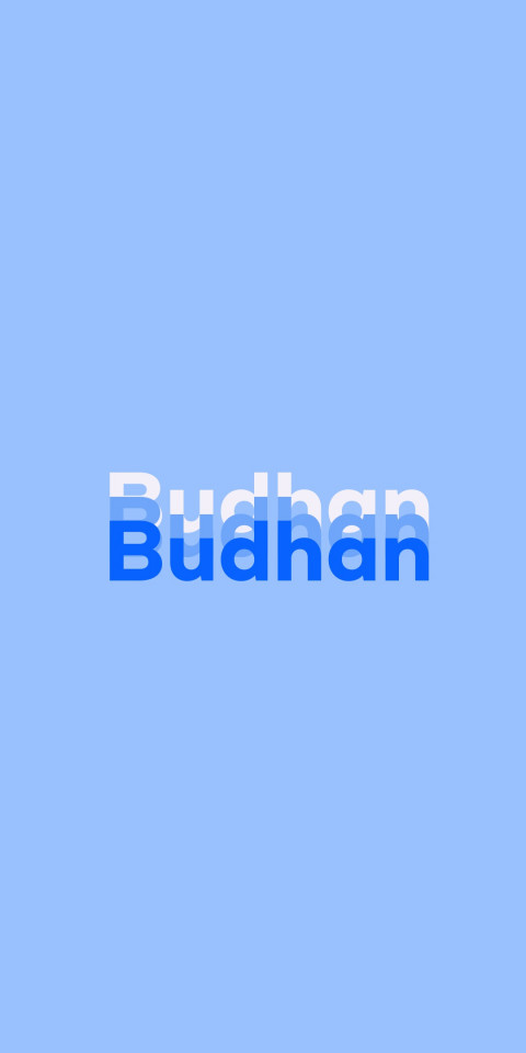 Free photo of Name DP: Budhan