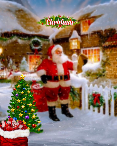 Free photo of CB Editing Background (with Christmas and Gift)