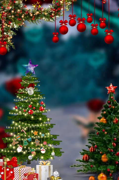 Free photo of CB Editing Background (with Christmas and Fir)