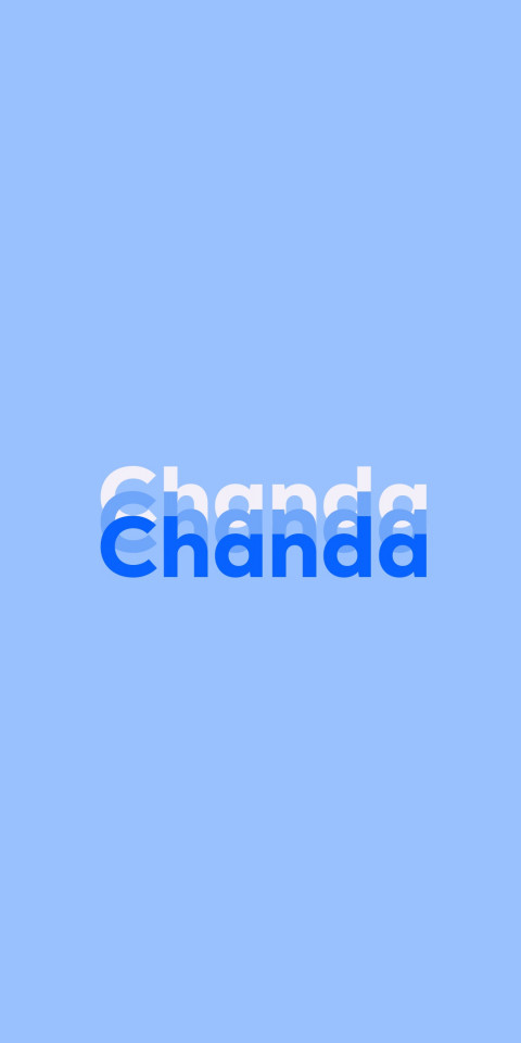 Free photo of Name DP: Chanda