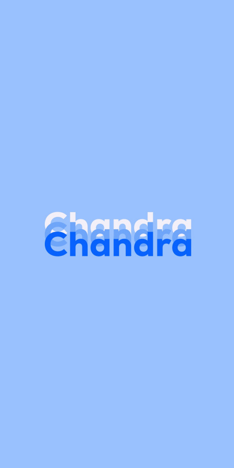 Free photo of Name DP: Chandra