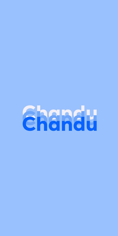 Free photo of Name DP: Chandu