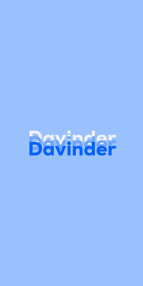 Free photo of Name DP: Davinder