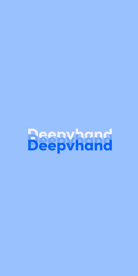 Free photo of Name DP: Deepvhand