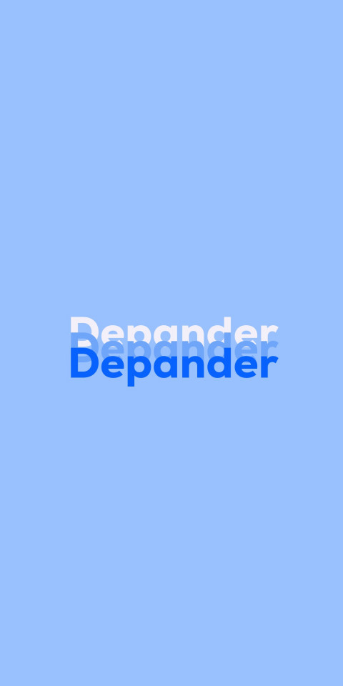 Free photo of Name DP: Depander