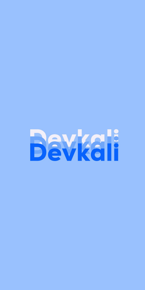 Free photo of Name DP: Devkali