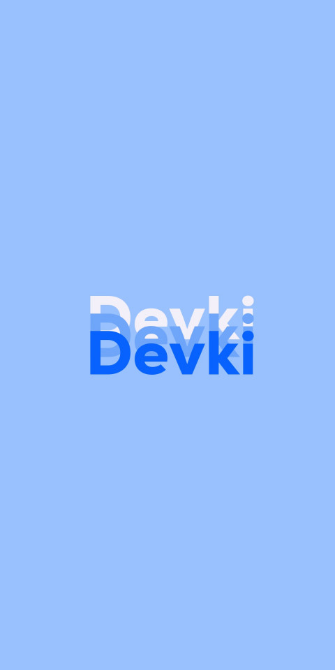 Free photo of Name DP: Devki