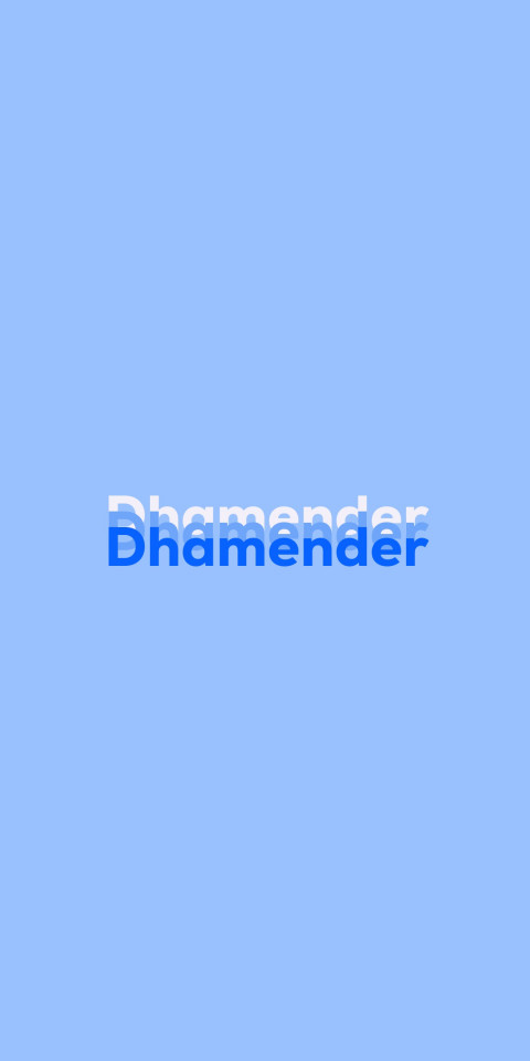 Free photo of Name DP: Dhamender