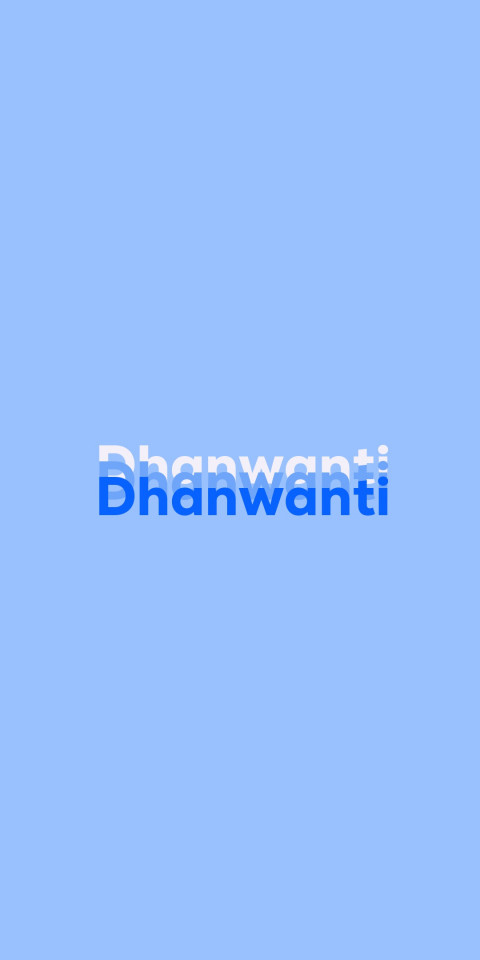 Free photo of Name DP: Dhanwanti