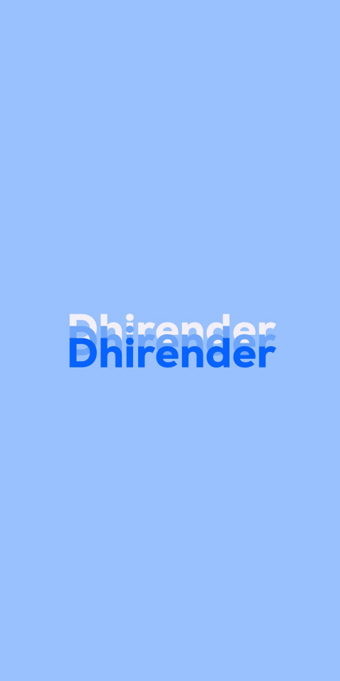 Free photo of Name DP: Dhirender