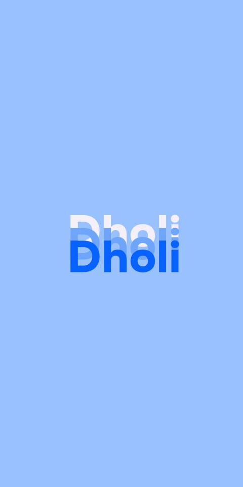 Free photo of Name DP: Dholi