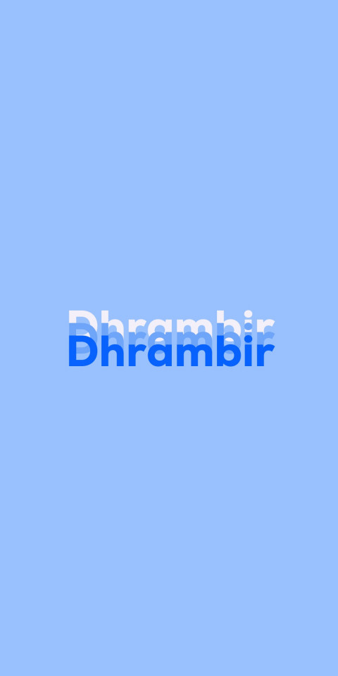 Free photo of Name DP: Dhrambir