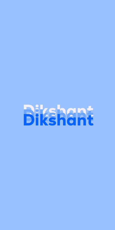Free photo of Name DP: Dikshant