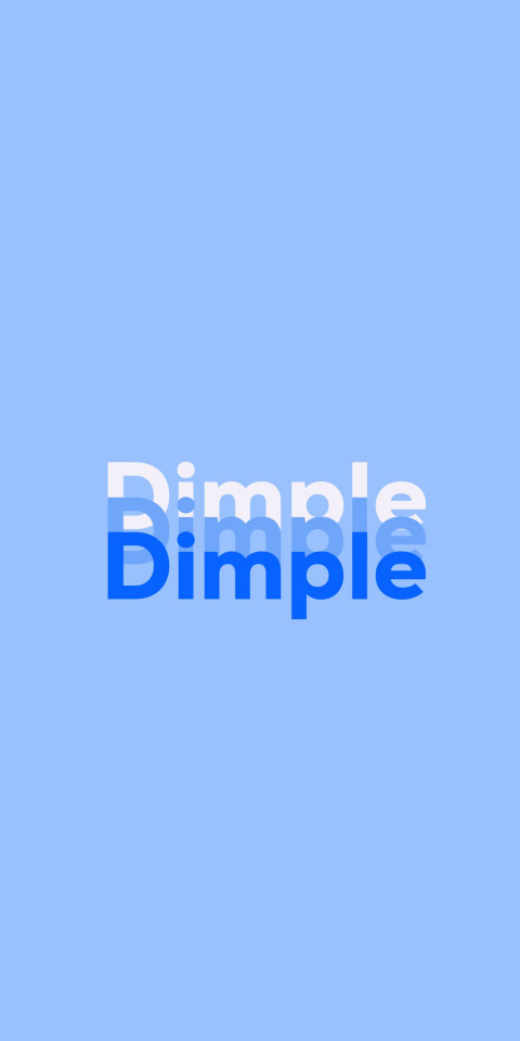 Free photo of Name DP: Dimple