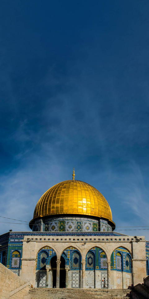 Free photo of Dome of rock with sky background - Al Aqsa Wallpaper