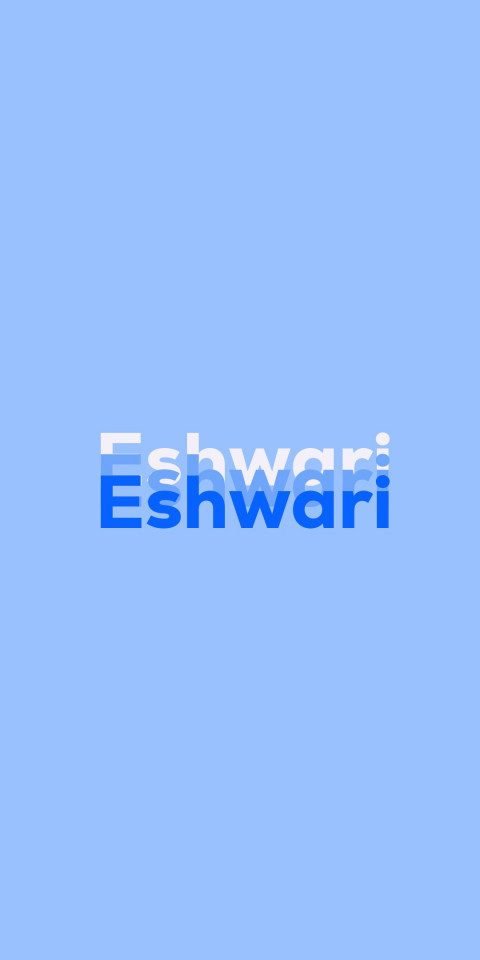 Free photo of Name DP: Eshwari