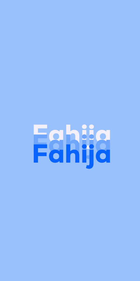 Free photo of Name DP: Fahija