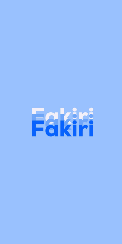 Free photo of Name DP: Fakiri