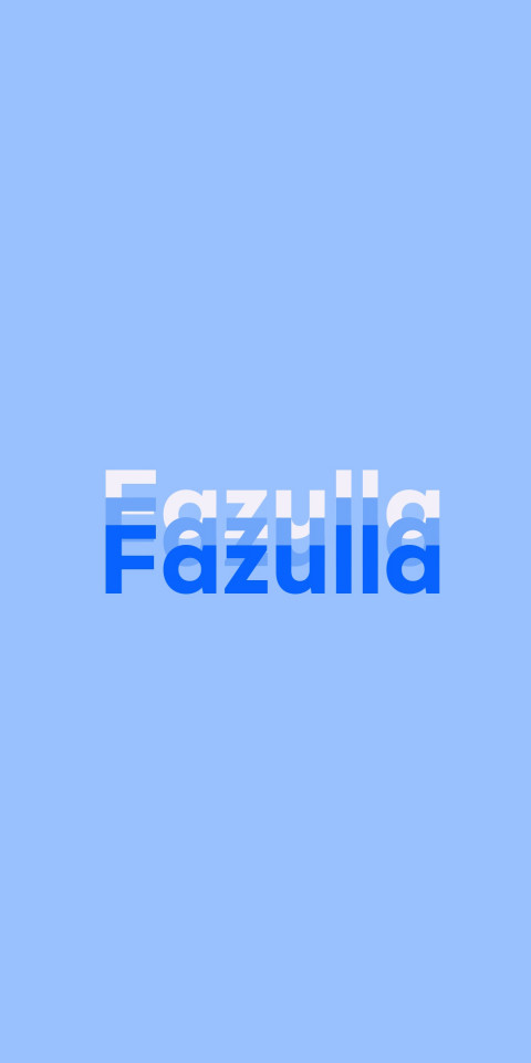 Free photo of Name DP: Fazulla