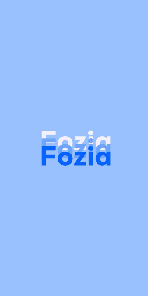 Free photo of Name DP: Fozia