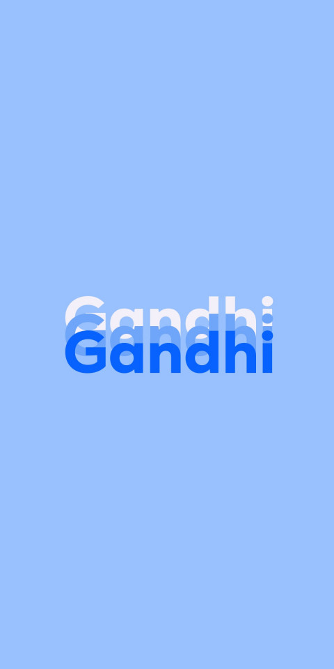 Free photo of Name DP: Gandhi