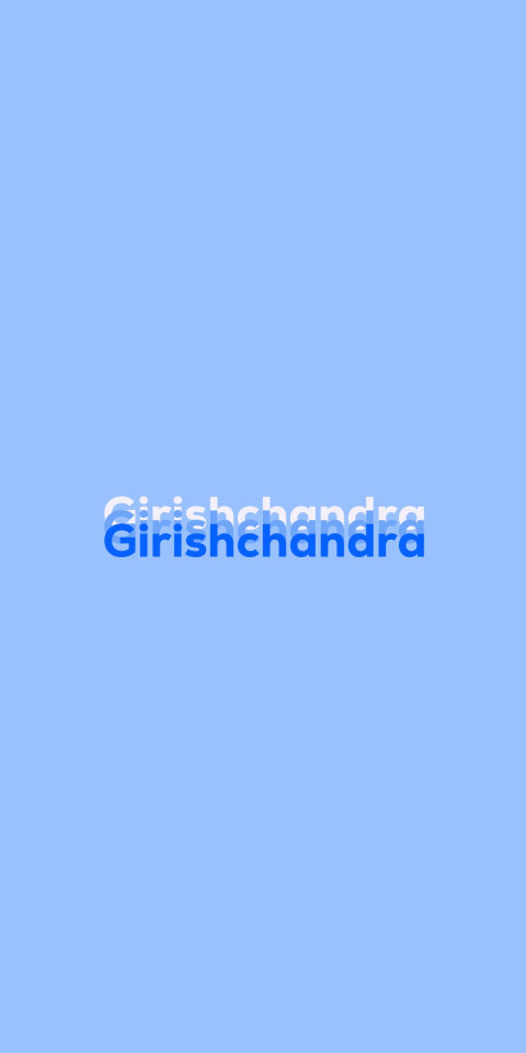 Free photo of Name DP: Girishchandra