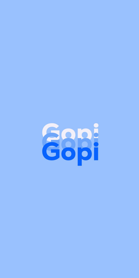 Free photo of Name DP: Gopi