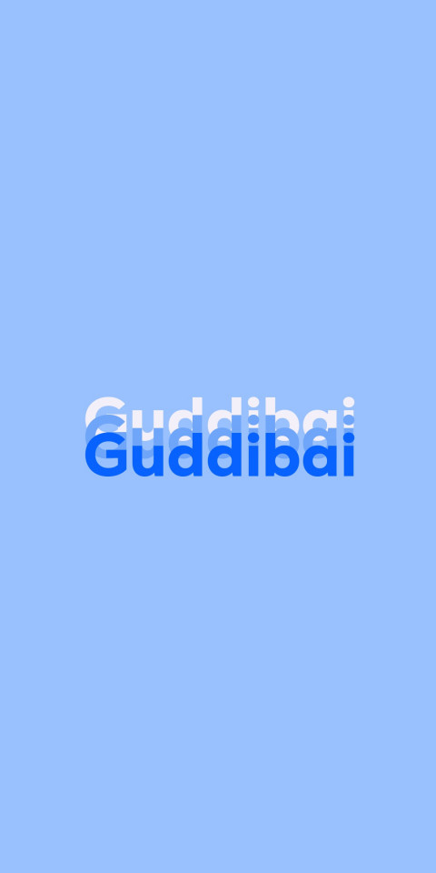 Free photo of Name DP: Guddibai