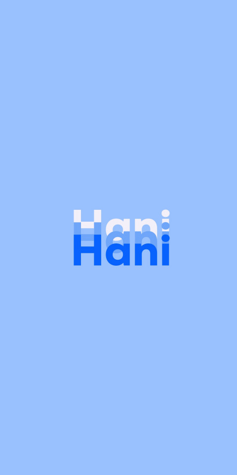 Free photo of Name DP: Hani