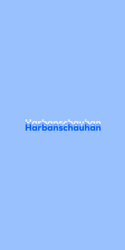 Free photo of Name DP: Harbanschauhan