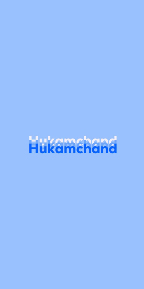 Free photo of Name DP: Hukamchand