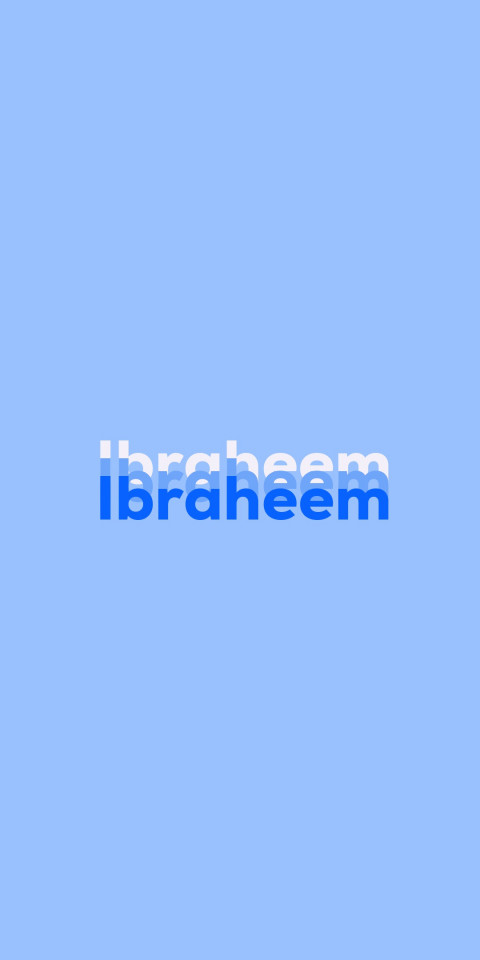 Free photo of Name DP: Ibraheem