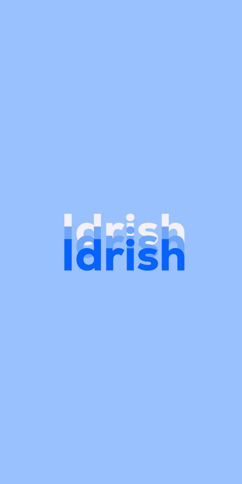 Free photo of Name DP: Idrish