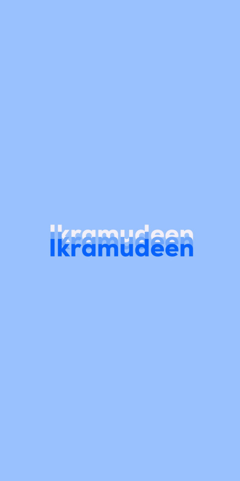 Free photo of Name DP: Ikramudeen