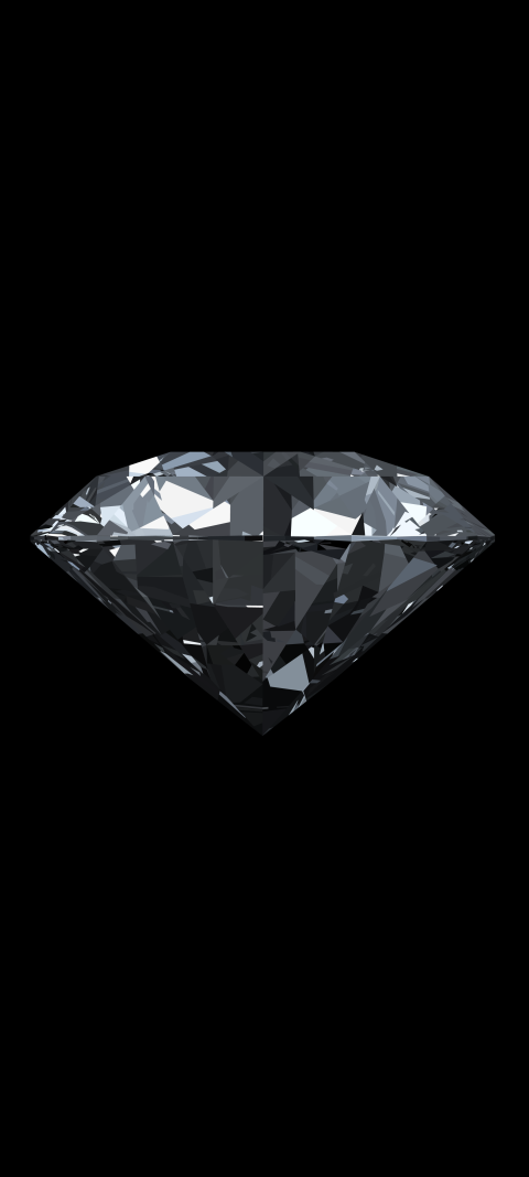 close up of a diamond on a black background