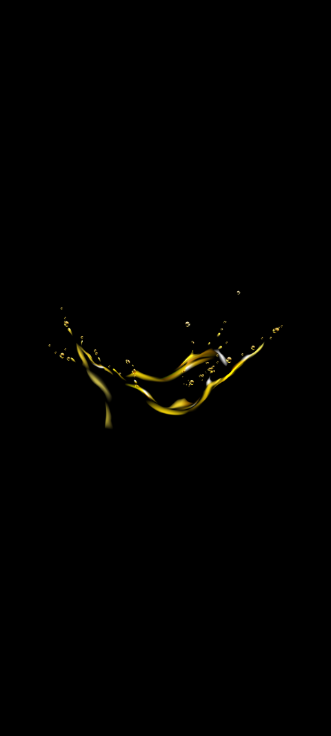Free photo of Illustrations Amoled Wallpaper with Black, Yellow & Branch