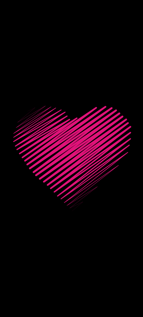 Free photo of Illustrations Amoled Wallpaper with Red, Pink & Heart