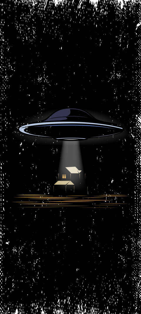 Free photo of Illustrations Amoled Wallpaper with Space, Illustration & Unidentified flying object